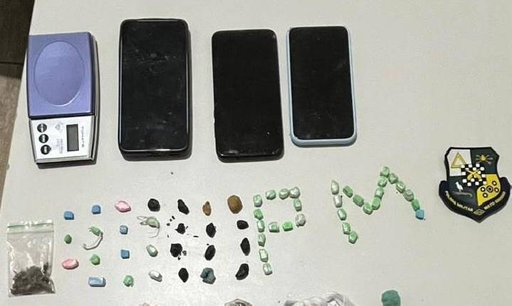 Polícia Militar apreende drogas, cumpre mandado de internação e investiga possível caso de estupro de vulnerável em Nova Lacerda