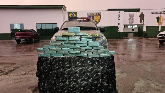 Gefron apreende 40 kg de pasta base de cocaína em Porto Esperidião