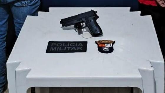 Polícia Militar prende dupla por ameaça com arma de brinquedo em Comodoro