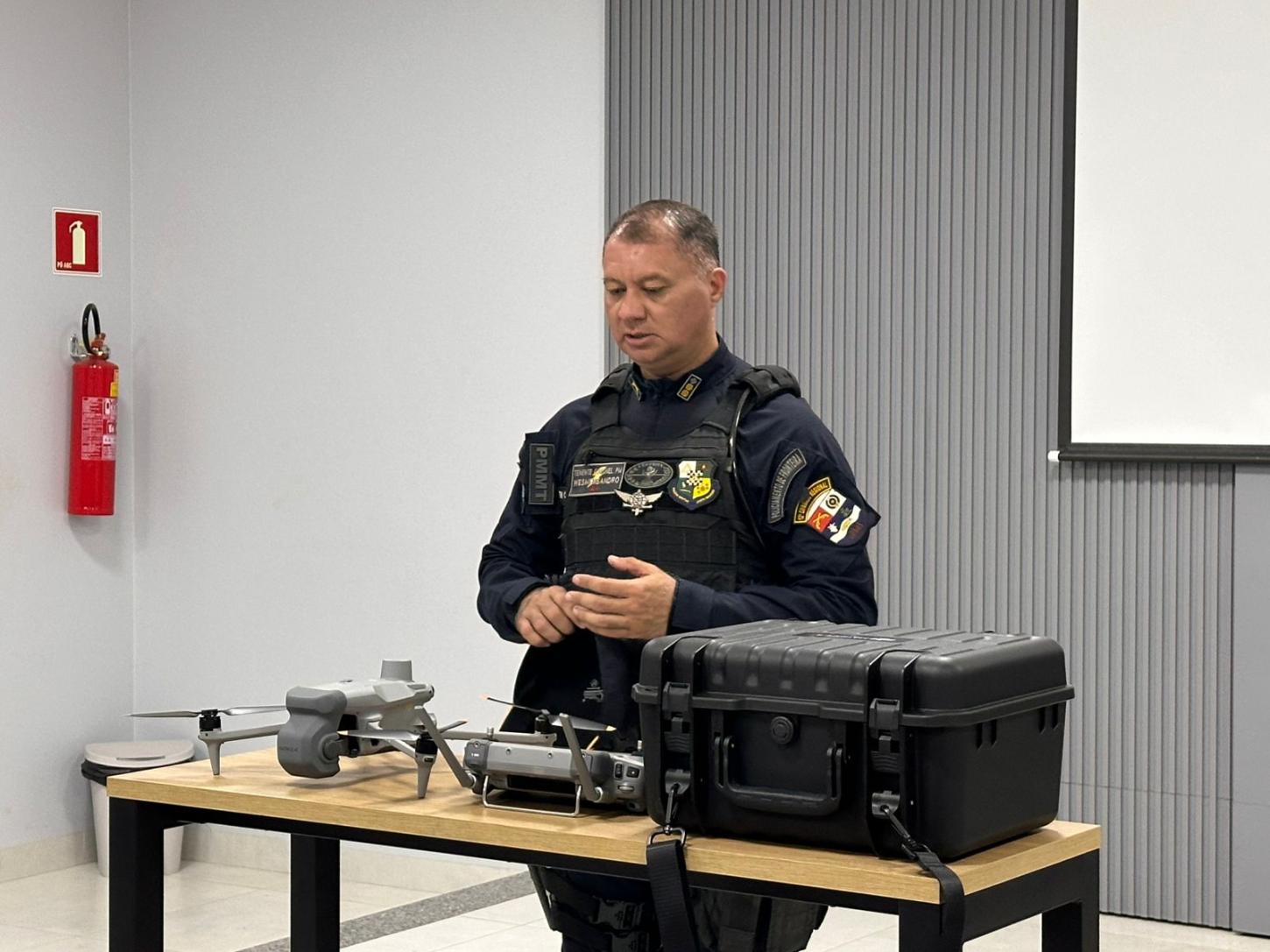 Drone de última geração passa a reforçar policiamento em Pontes e Lacerda