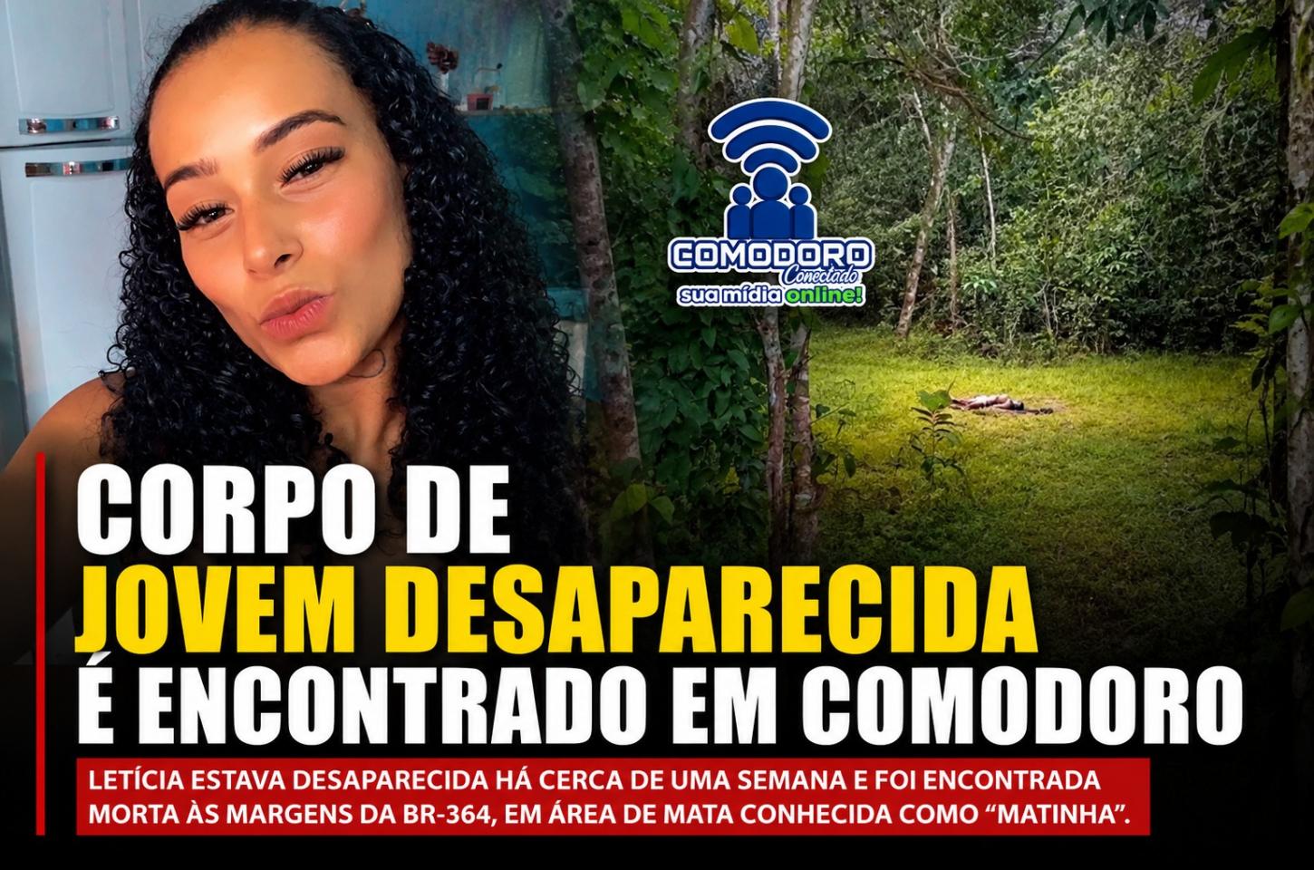 Corpo de jovem desaparecida é encontrado em Comodoro